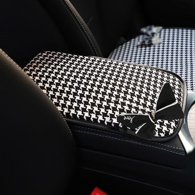 Κλασικό καρό Bowknot Universal Μαξιλάρι για τον λαιμό αυτοκινήτου Προσκέφαλο καθίσματος Προμήθειες στήριξης μέσης αυτοκινήτου Ζώνη ασφαλείας Αξεσουάρ αυτοκινήτου για γυναίκες