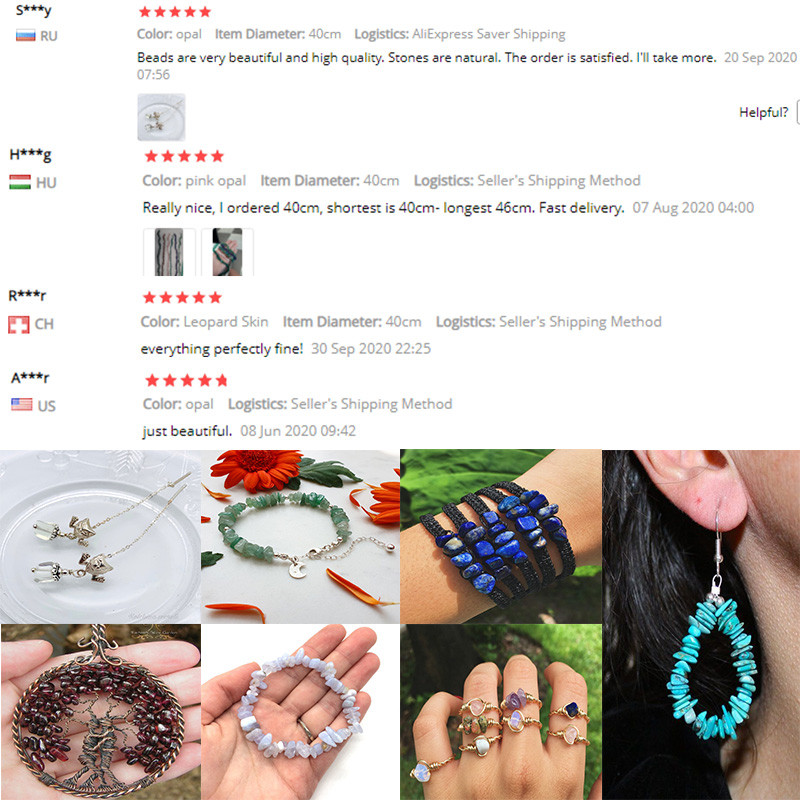 Χάντρες από μάρκες φυσικής πέτρας 5-8mm Τυρκουάζ Μαλαχίτης Χαλαζίας Ακανόνιστες Χάντρες Χαλίκι για Αξεσουάρ Κατασκευής Κοσμημάτων Diy Bohemia