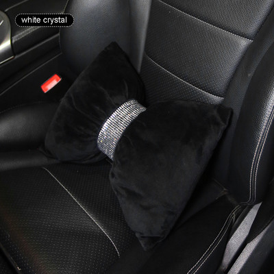 Bling Diamond Crystal Bowknot autósülés párna strassz kellékek autó nyaki fejtámla támasztékok autós kiegészítők belső nők számára