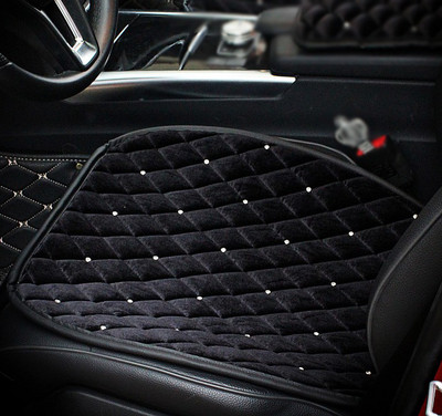 Bling Rhinestone Μαξιλάρι λαιμού αυτοκινήτου Χειμερινό βελούδινο κρυστάλλινο αυτόματο προσκέφαλο Μαξιλάρι μέσης που υποστηρίζει κάλυμμα μαξιλαριού καθίσματος αυτοκινήτου Αξεσουάρ αυτοκινήτου