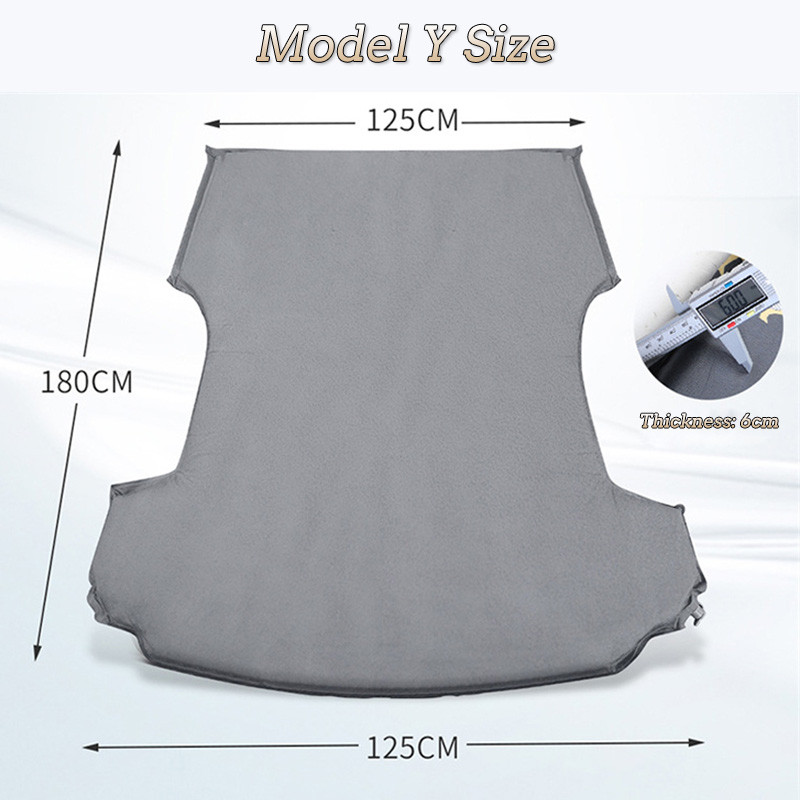 Φουσκωτό στρώμα αέρα για υπαίθριο κάμπινγκ Φουσκωτό ειδικό Suede SUV Car Travel Sleeping Pad For Tesla Model 3 Model Y 2017-2022