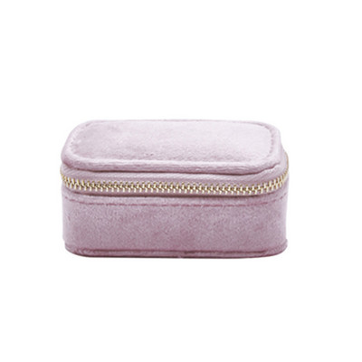 Mini Jewelry Box for Women Travel Portable Studs Σκουλαρίκια Δαχτυλίδι κολιέ Organizer Υψηλής ποιότητας Velvet Packaging Box Display
