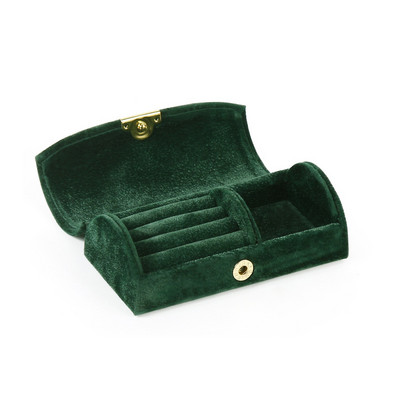 Mini Jewelry Box for Women Travel Portable Studs Σκουλαρίκια Δαχτυλίδι κολιέ Organizer Υψηλής ποιότητας Velvet Packaging Box Display