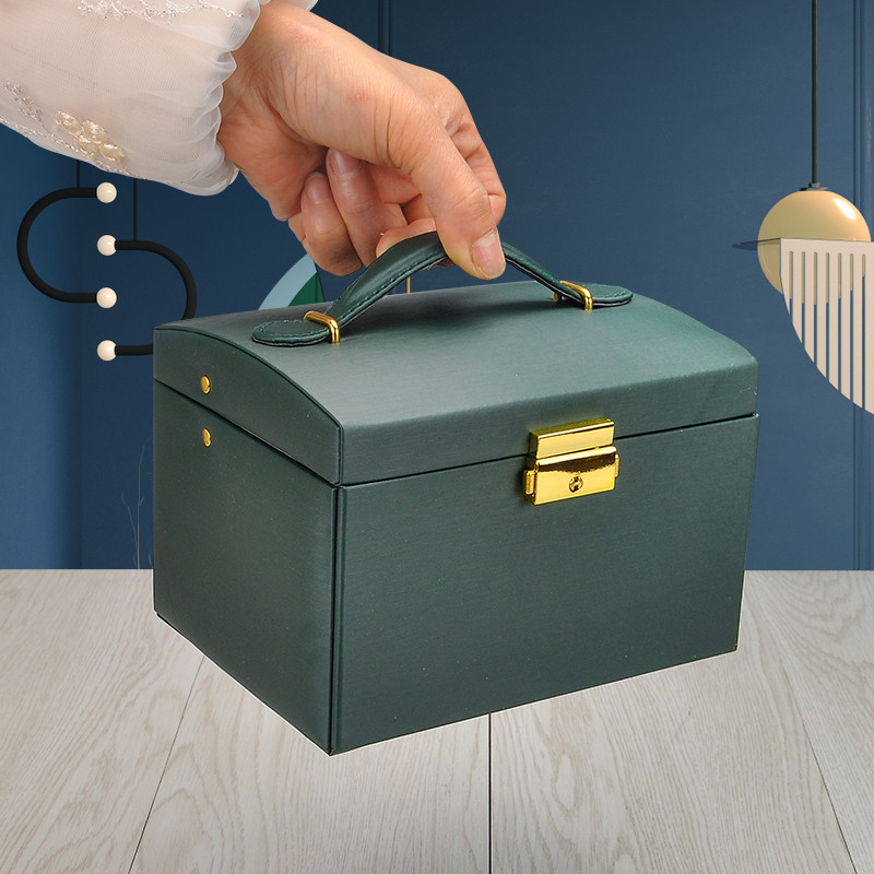 ZLALHAJA 3 rétegű ékszertartó doboz bőr nagy kapacitású ékszerdobozok vitrin nyaklánc fülbevaló tartó tároló doboz