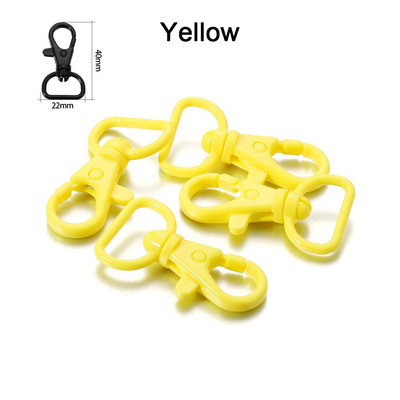 10 tk/partii 40 * 22 mm plastist klõpsuga homaari klambriga konksud DIY ehted Otside leidmine võtmehoidja kaelarihma käevõru käsitöötarvikute jaoks