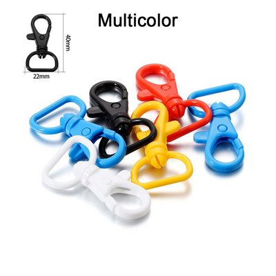 10 tk/partii 40 * 22 mm plastist klõpsuga homaari klambriga konksud DIY ehted Otside leidmine võtmehoidja kaelarihma käevõru käsitöötarvikute jaoks