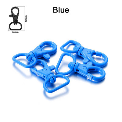 10 tk/partii 40 * 22 mm plastist klõpsuga homaari klambriga konksud DIY ehted Otside leidmine võtmehoidja kaelarihma käevõru käsitöötarvikute jaoks