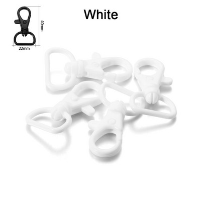 10 tk/partii 40 * 22 mm plastist klõpsuga homaari klambriga konksud DIY ehted Otside leidmine võtmehoidja kaelarihma käevõru käsitöötarvikute jaoks