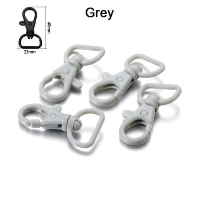 10 tk/partii 40 * 22 mm plastist klõpsuga homaari klambriga konksud DIY ehted Otside leidmine võtmehoidja kaelarihma käevõru käsitöötarvikute jaoks