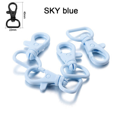 10 tk/partii 40 * 22 mm plastist klõpsuga homaari klambriga konksud DIY ehted Otside leidmine võtmehoidja kaelarihma käevõru käsitöötarvikute jaoks