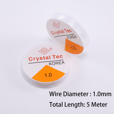 1 tk kristall-elastne pärlimisjoon nöörikeermega string veniv elastne pärlimisnööri traat meisterdamiseks kaelakee käevõru ehete valmistamiseks