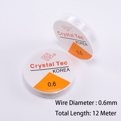 1 tk kristall-elastne pärlimisjoon nöörikeermega string veniv elastne pärlimisnööri traat meisterdamiseks kaelakee käevõru ehete valmistamiseks