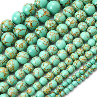 Looduslikust rohelisest kivist helmed Jades kristalltürkiisid lahtised vahehelmed ehete valmistamiseks DIY käsitsi valmistatud käevõru kaelakee 4-12 mm