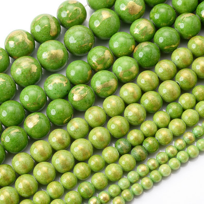 Looduslikust rohelisest kivist helmed Jades kristalltürkiisid lahtised vahehelmed ehete valmistamiseks DIY käsitsi valmistatud käevõru kaelakee 4-12 mm