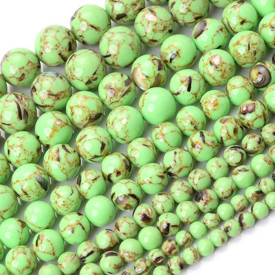 Looduslikust rohelisest kivist helmed Jades kristalltürkiisid lahtised vahehelmed ehete valmistamiseks DIY käsitsi valmistatud käevõru kaelakee 4-12 mm