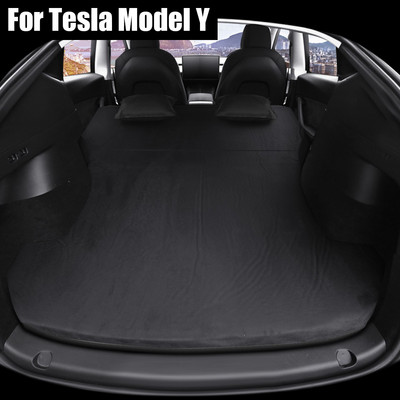Tesla Model 3 Model Y 2017-2022 speciális velúr szövethez, hordozható felfújható légmatrachoz kültéri kemping felfújható