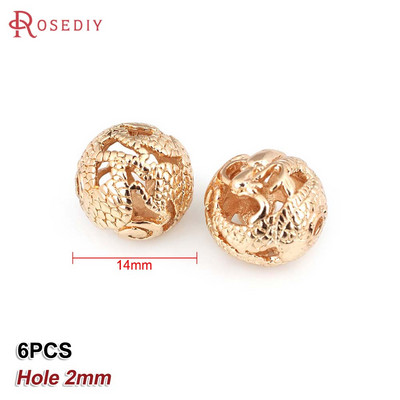 Culoare din alamă de aur de 24K, cu frunze de copac de flori, mărgele rotunde, mărgele de brățară, accesorii pentru realizarea de bijuterii, accesorii