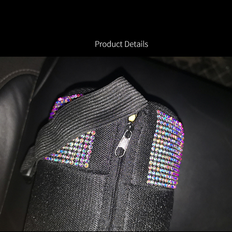 1kom šareni dijamantni automobilski prozračni jastuk ledena svila jastuk za vrat Jastuk za potporu naslona sjedala Bling dodaci za unutrašnjost automobila
