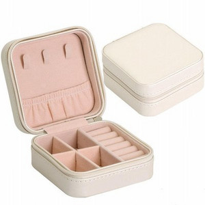 Ékszer Bőr Kapacitás Mintás ékszerdoboz többfunkciós sminktároló Beauty Travel Box Ékszer sminkrendező