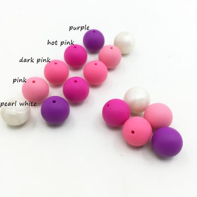 100db szilikon gyöngy 15mm/12mm/10mm/20mm környezetbarát szenzoros fogzás nyaklánc élelmiszer minőségű anya ápoló barkács ékszer karkötő gyöngy