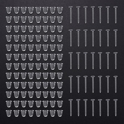 100 бр./Партида Пластични плоски обеци, щифтове, гайки, обеци, задни стопери, щипка за уши, гумена подложка, обеци, изработване на бижута
