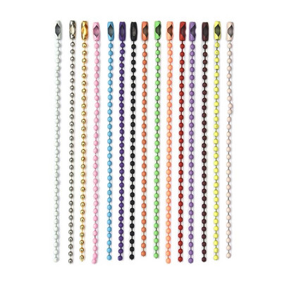 20db 12cm-es színes golyós gyöngyláncok illik a kulcstartóhoz/babákhoz/címke kézi címke csatlakozó barkács medál ékszerkészítési kiegészítőkhöz