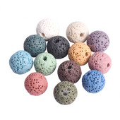 Loodusliku vulkaani laavakivi ümmargune 6 mm 8 mm 10 mm 12 mm 14 mm 16 mm lahtised helmed ehete valmistamiseks isetegemise käevõru leiud