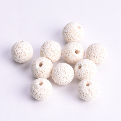 Loodusliku vulkaani laavakivi ümmargune 6 mm 8 mm 10 mm 12 mm 14 mm 16 mm lahtised helmed ehete valmistamiseks isetegemise käevõru leiud