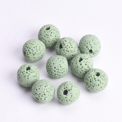 Loodusliku vulkaani laavakivi ümmargune 6 mm 8 mm 10 mm 12 mm 14 mm 16 mm lahtised helmed ehete valmistamiseks isetegemise käevõru leiud