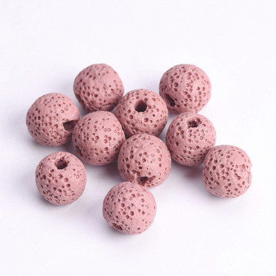 Loodusliku vulkaani laavakivi ümmargune 6 mm 8 mm 10 mm 12 mm 14 mm 16 mm lahtised helmed ehete valmistamiseks isetegemise käevõru leiud