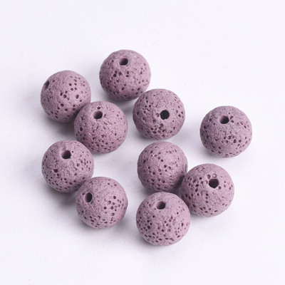 Loodusliku vulkaani laavakivi ümmargune 6 mm 8 mm 10 mm 12 mm 14 mm 16 mm lahtised helmed ehete valmistamiseks isetegemise käevõru leiud