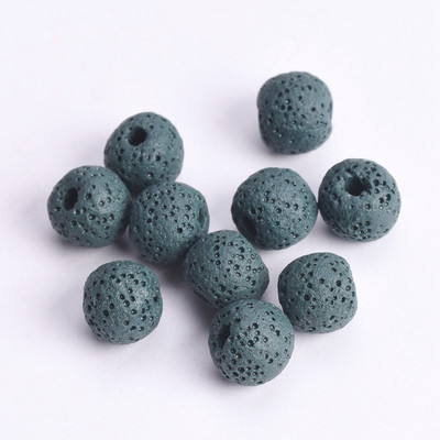 Loodusliku vulkaani laavakivi ümmargune 6 mm 8 mm 10 mm 12 mm 14 mm 16 mm lahtised helmed ehete valmistamiseks isetegemise käevõru leiud