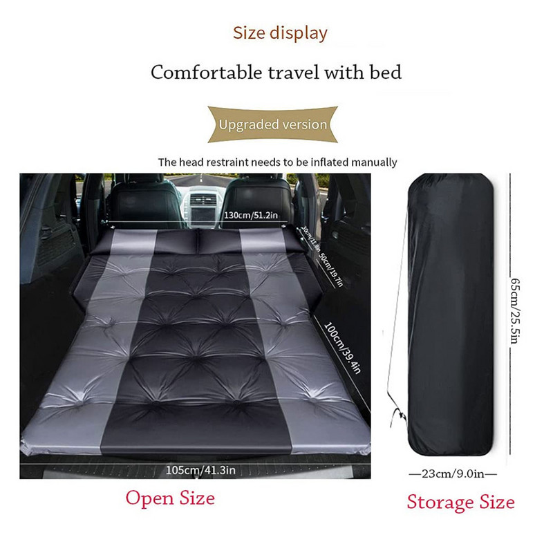 Automaatne täispuhutav madrats maastur Õhk-magamismatt Multifunktsionaalne automaatne autovoodi autoreisiks kokkupandav voodi matkamadrats