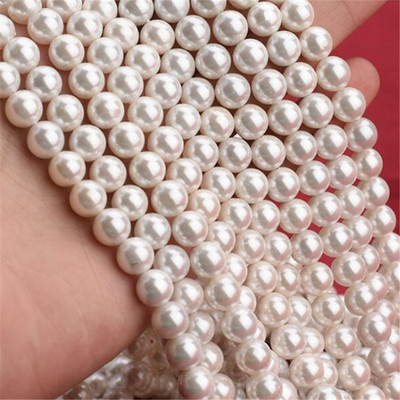 Naturaalsete merekarpidest pärlite ümmarguste helmeste hulgimüük Päriskarbid ehete valmistamiseks kaelakee valmistamiseks isetehtud käevõru ehted 4-12 mm V1