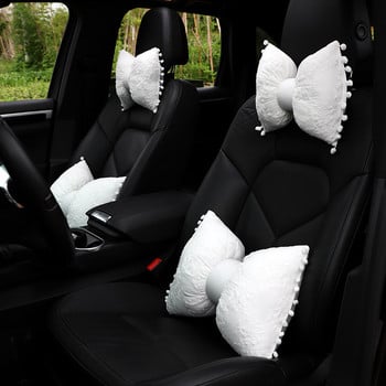 Αξεσουάρ μαξιλαριού καθίσματος αυτοκινήτου με χαριτωμένο δαντέλα με παπιγιόν