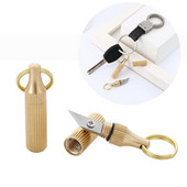 1τμχ Μίνι μαχαίρι Μπρελόκ Κρεμαστό κόσμημα Εξαρτήματα Ορειχάλκινο Κάψουλα Μπρελόκ Διακοσμήσεις Εξωτερικών Εργαλεία Επιβίωσης Ευρήματα κοσμημάτων