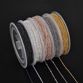 Accesorii pentru bijuterii, 10 m/pachet, lanț de fier, cercei, colier, brățară, bijuterii, descoperiri cu închizătoare de homar, inele deschise