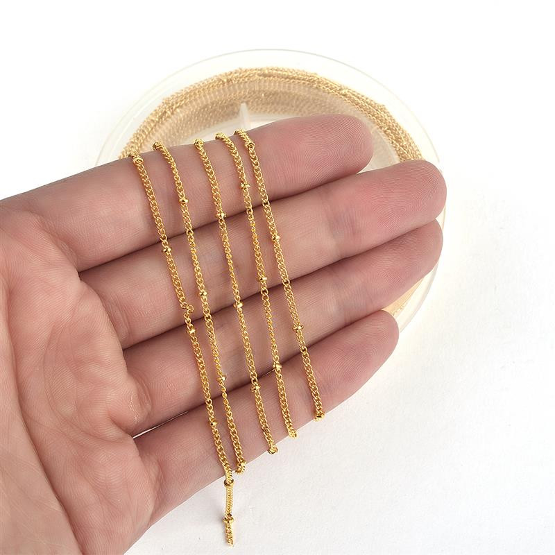 Accesorii pentru bijuterii, 10 m/pachet, lanț de fier, cercei, colier, brățară, bijuterii, descoperiri cu închizătoare de homar, inele deschise