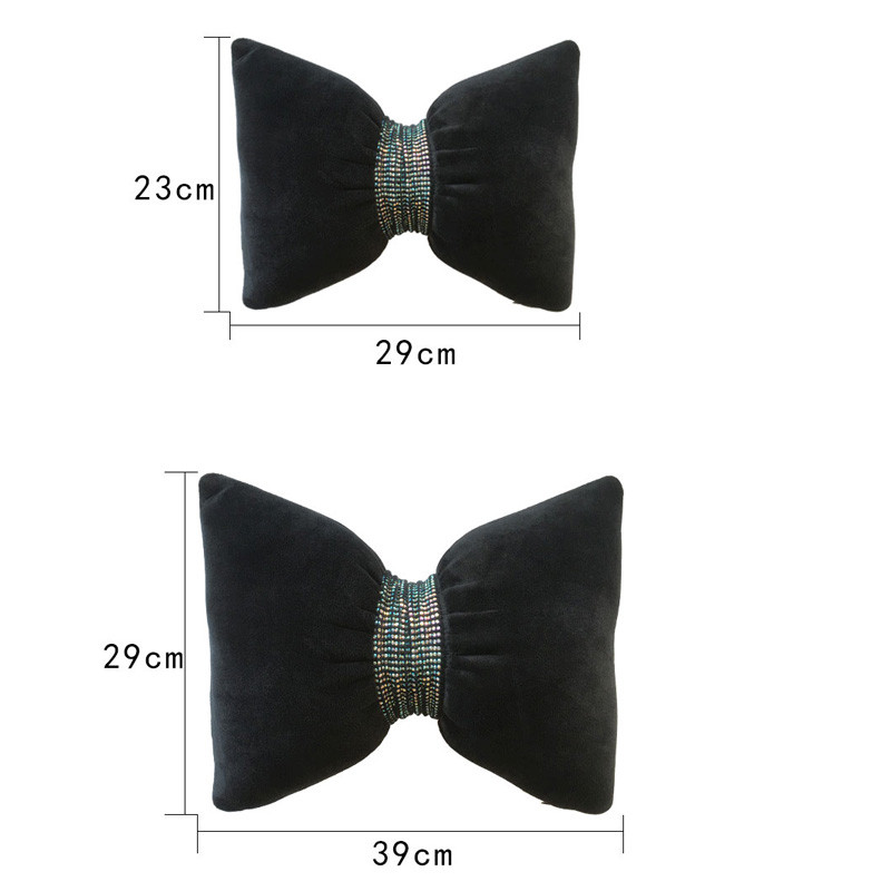 Diamond Bowknot Pernă pentru gât mașină Strasuri de cristal Tetiera Scaun Auto Suport talie Perne Perne Accesorii pentru interiorul mașinii