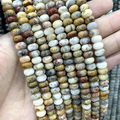 6 8 mm looduslikust kivist vahetükid ümmargused türkiissinised ahhaadid jaadid amasoniit lamedad helmed ehete valmistamiseks DIY käevõru tarvikud