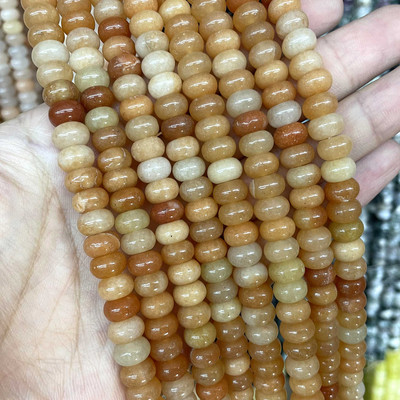 6 8 mm looduslikust kivist vahetükid ümmargused türkiissinised ahhaadid jaadid amasoniit lamedad helmed ehete valmistamiseks DIY käevõru tarvikud