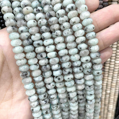 6 8 mm looduslikust kivist vahetükid ümmargused türkiissinised ahhaadid jaadid amasoniit lamedad helmed ehete valmistamiseks DIY käevõru tarvikud