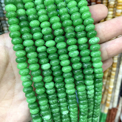 6 8 mm looduslikust kivist vahetükid ümmargused türkiissinised ahhaadid jaadid amasoniit lamedad helmed ehete valmistamiseks DIY käevõru tarvikud