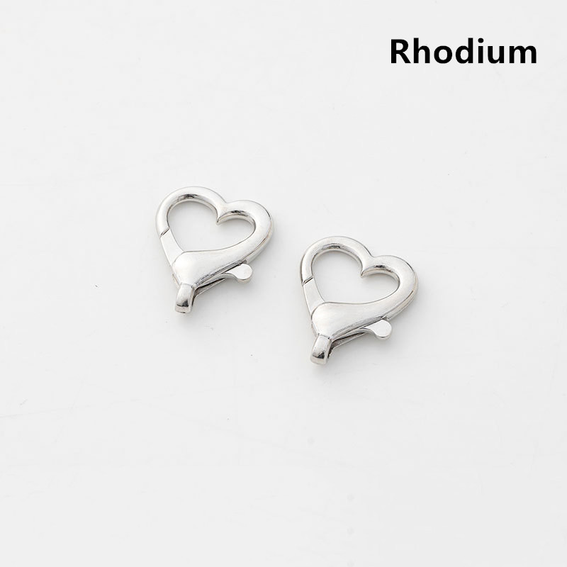 10vnt Širdies Lobster Užsegimas Kabliukai Metaliniai Meilės jungtys Krepšiai Grandinėlių kabliukai Pasidaryk pats papuošalų gamyba Raktų pakabukai Raktų pakabukų priedai