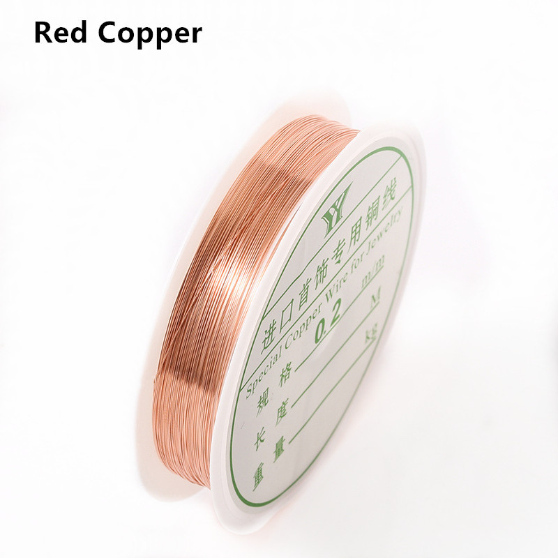 Sârmă de cupru, aur, argint, de 0,2-1 mm, pentru fabricarea de bijuterii, brățară, colier, snur, accesorii, sârmă rezistentă la culoare, fabricarea de meșteșuguri