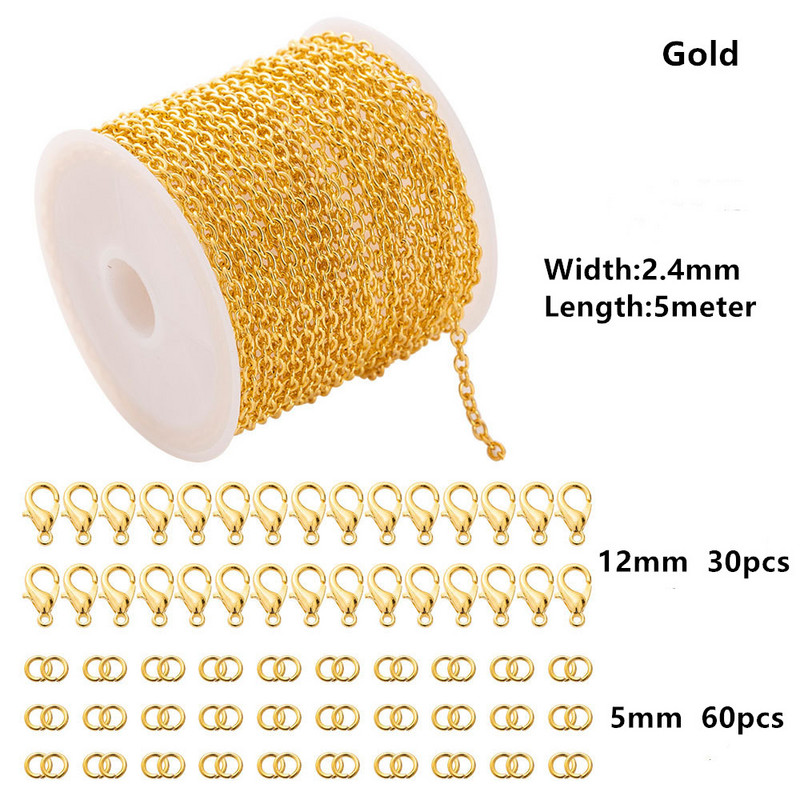 Metalinės grandinėlės Omarų užsegimas Juvelyriniai žiedai Papuošalų priedų rinkinys Kaklo papuošalai Apyrankės Papuošalai Didmeninė prekyba