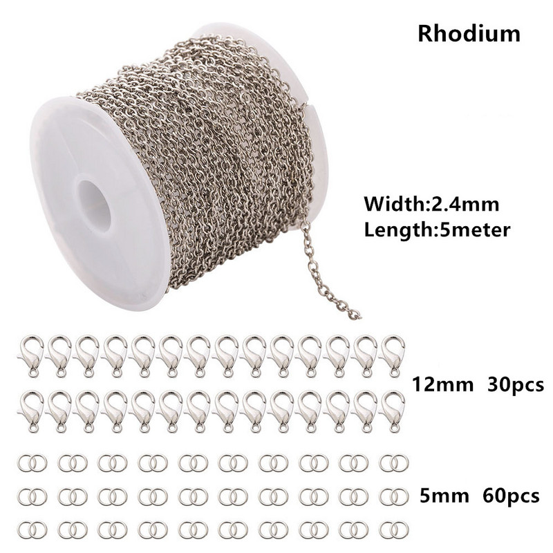 Metalinės grandinėlės Omarų užsegimas Juvelyriniai žiedai Papuošalų priedų rinkinys Kaklo papuošalai Apyrankės Papuošalai Didmeninė prekyba