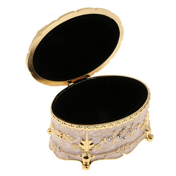 Πολυτελές Vintage μεταλλικό κουτί κοσμημάτων Δαχτυλίδι Θήκη μπιχλιμπιδιού Κοσμήματα Βραχιόλι Μαργαριτάρι Θήκη Δώρου Κουτί αποθήκευσης Αποθήκευση καλλυντικών Hamper Giftcaja