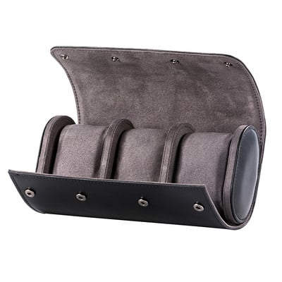 3 foglalatos hordozható óra tárolódoboz Elegáns vintage bőr karórák tekercses utazási tok karóra tasak rendszerező dobozok a legjobb ajándék