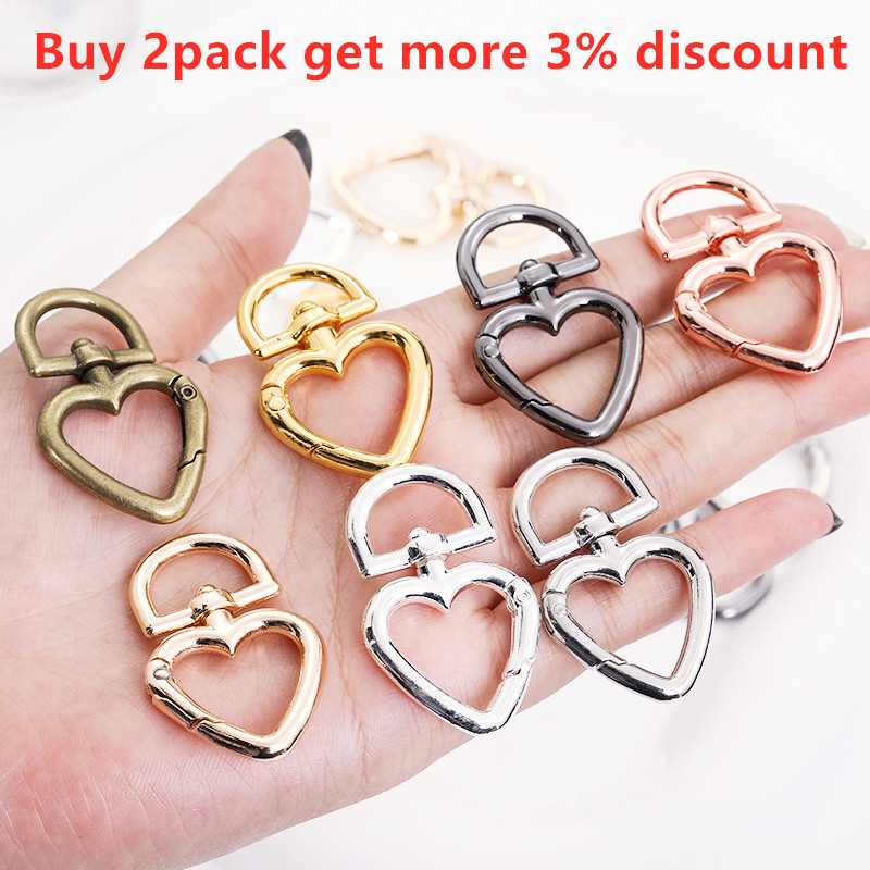 5/10 db Love Heart kulcstartó tavaszi csat homár kulcstartó kapocs barkács kulcstartó kutyacsat csatlakozó ékszerkészítési kellékekhez